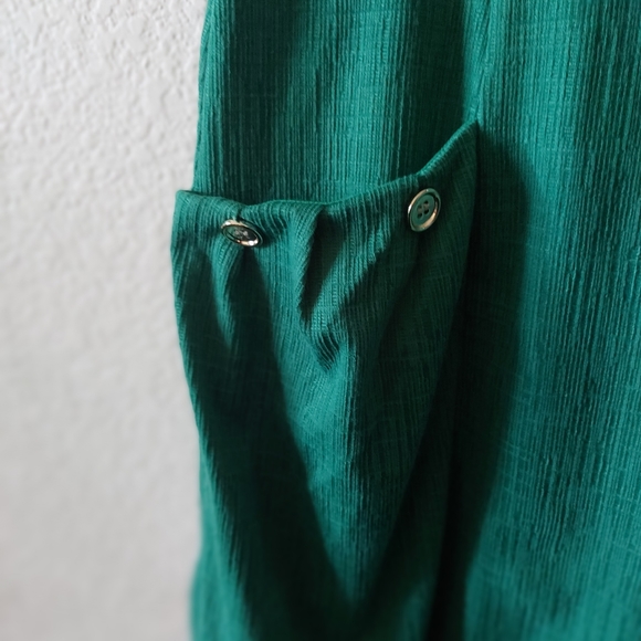ENFOCUS STUDIO Green short sleeve dress NWT - Picture 3 of 5